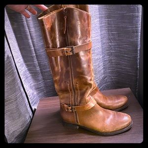 Matisse distressed leather riding boots size 7